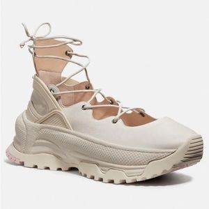 NIB Coach Laceup Ballerina Sneakers